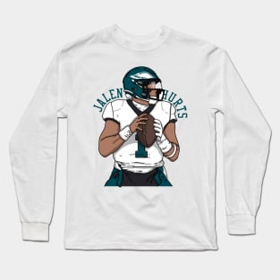 Jalen Hurts Comic Style Long Sleeve T-Shirt